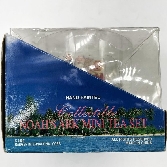 Vtg Ranger International Noahs Ark Mini Tea Set Hand Painted Collectible 1994 - Picture 5 of 8